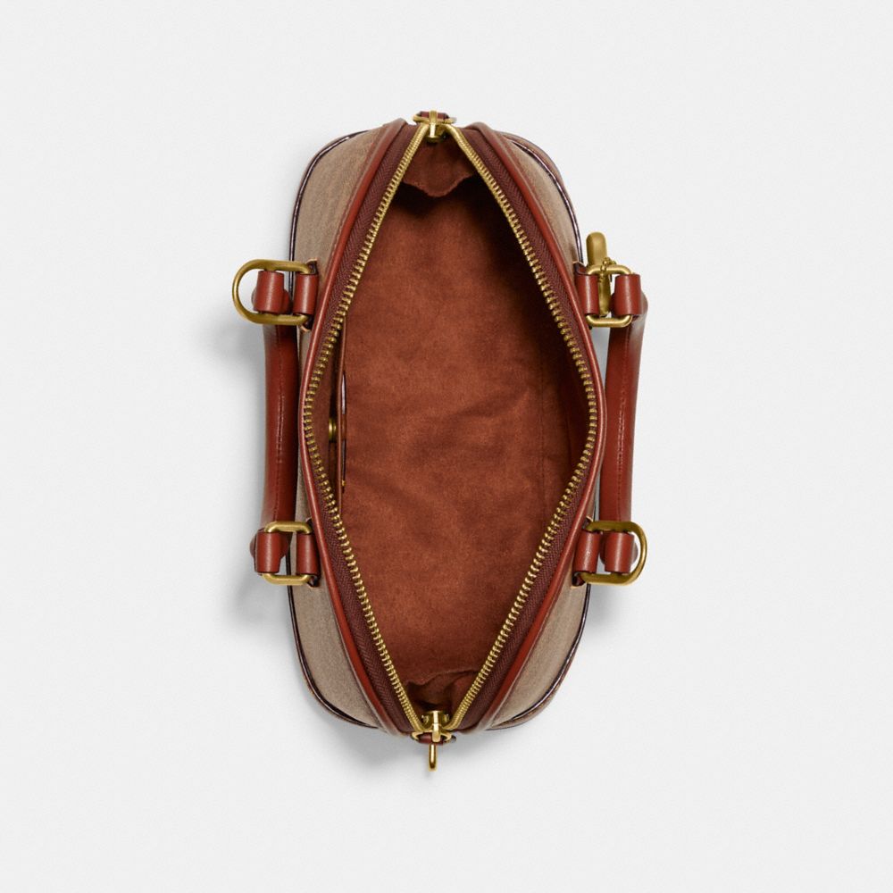 COACH®,Revel Bag In Signature Canvas,,Inside View,Top View