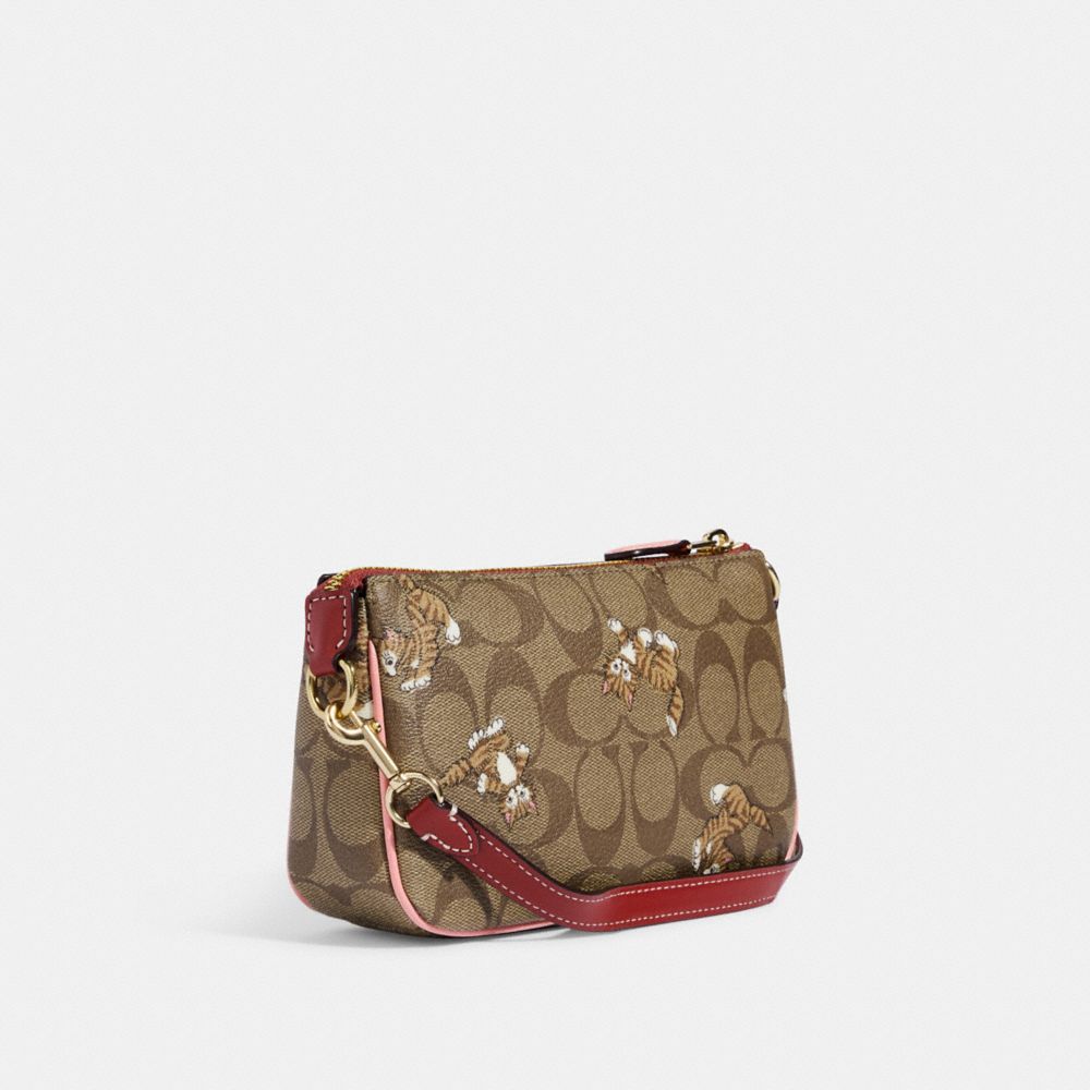 Coach Nolita 19 In Signature Canvas With Dancing Kitten Print