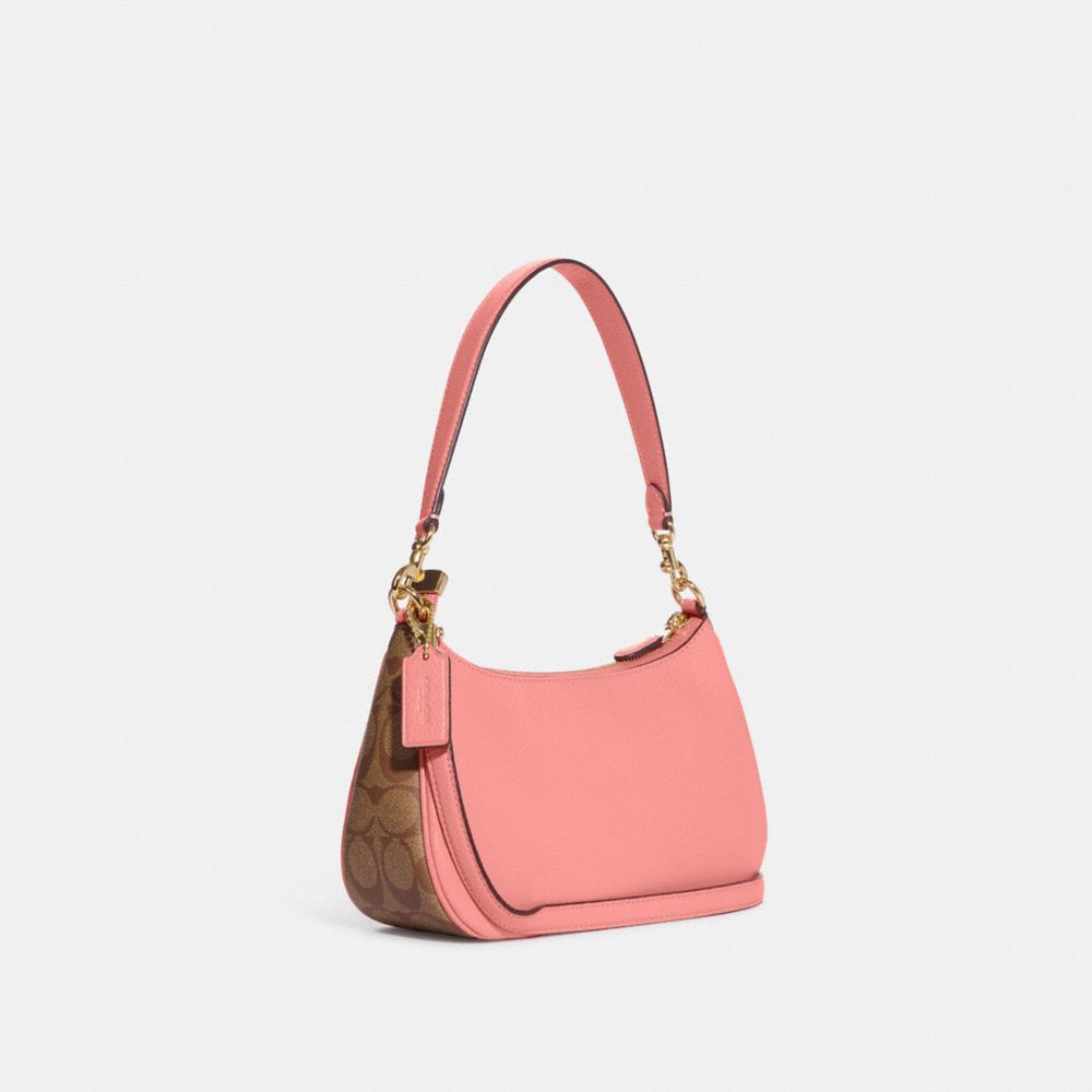 coach pink shoulder bag