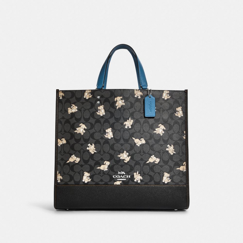 COACH Dempsey Tote 40 In Signature Canvas With Happy Dog Print