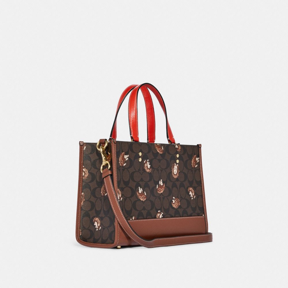 COACH® | Dempsey Carryall In Signature Canvas With Hedgehog Print