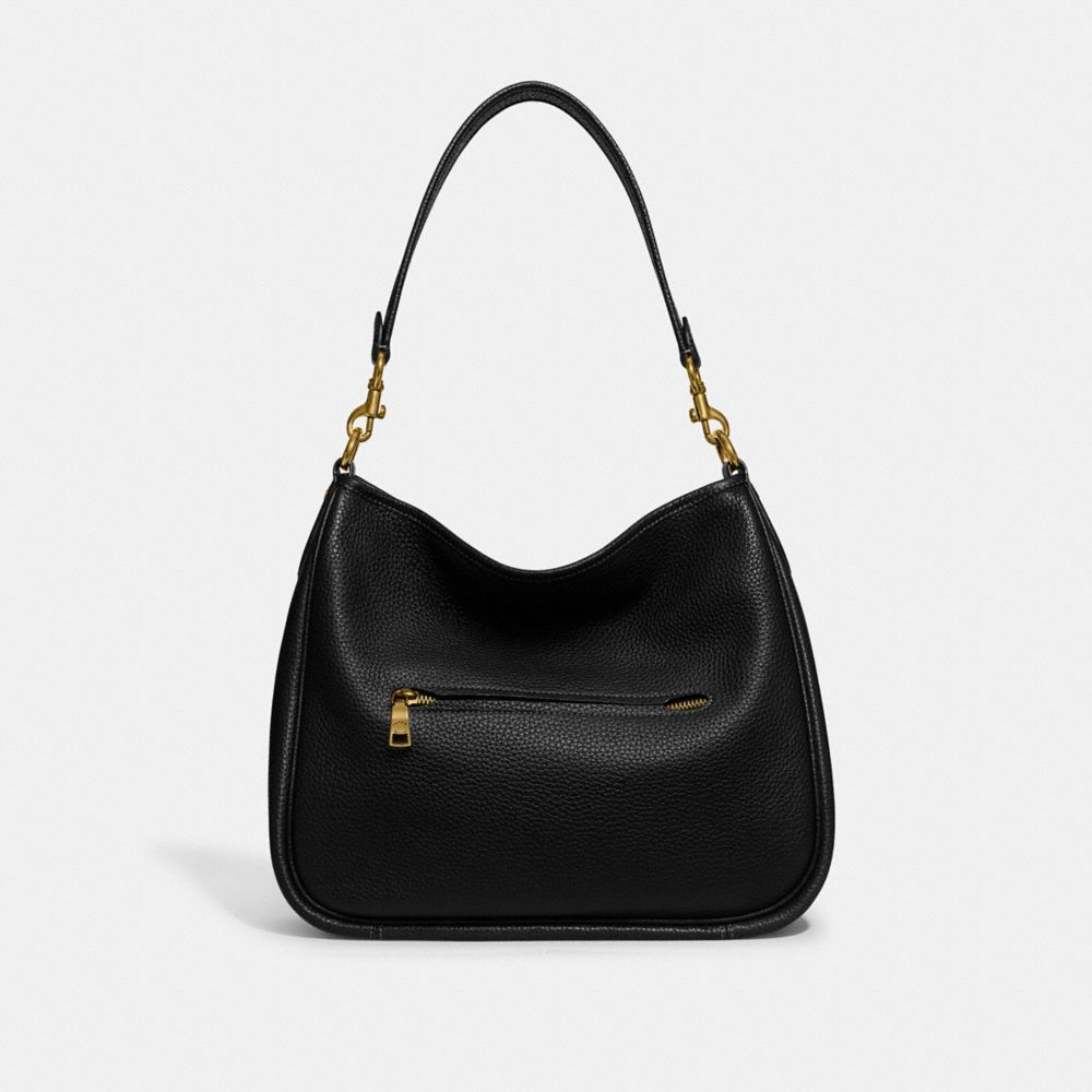 Coach black leather handbag sale