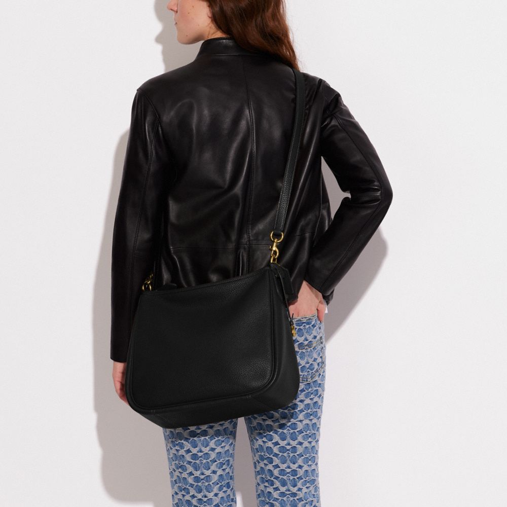 【Coach】Cary Shoulder Bag ショルダーバッグ ◆国内発送◆ COACH Soft Pebble Leather Cary Shoulder Bag, Black, One Size