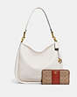 COACH®,Cary Shoulder Bag & Accordion Zip Wallet In Colorblock Signature Canvas,Save on Sets,