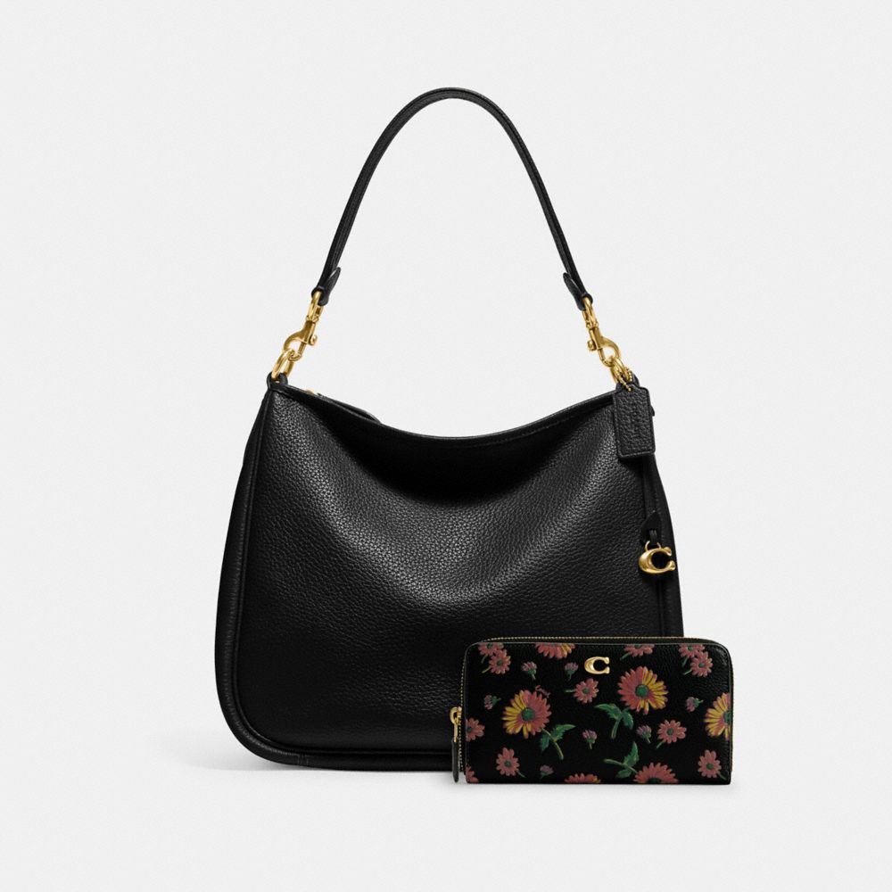 Cary Shoulder Bag & Accordion Zip Wallet With Floral Print