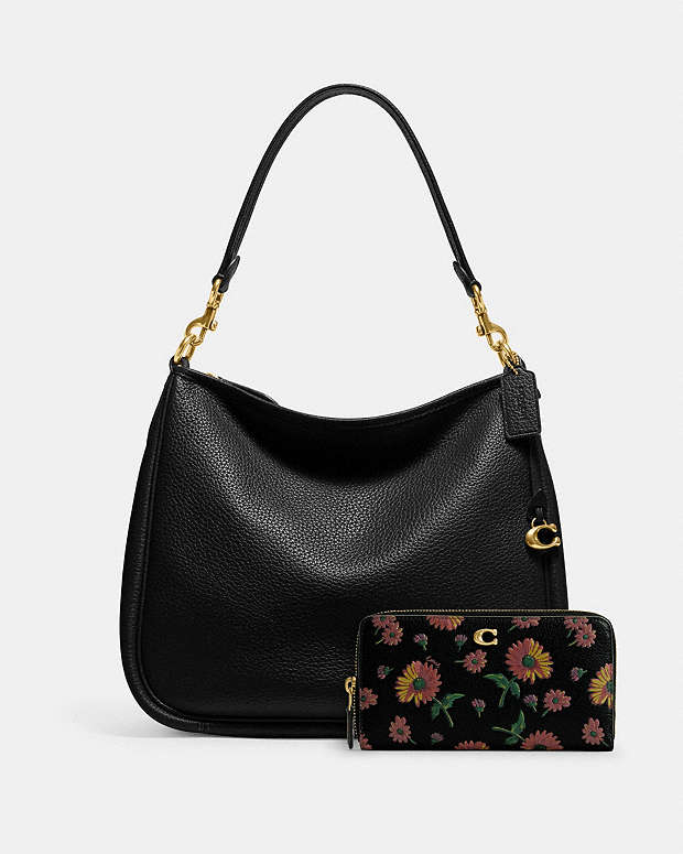 Cary Shoulder Bag & Accordion Zip Wallet With Floral Print