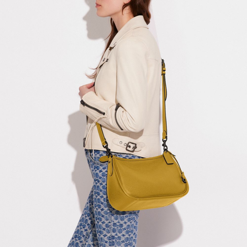 COACH®,Cary Crossbody Bag,Leather,Hobo,Logo,Metal,Casual,,Detail View