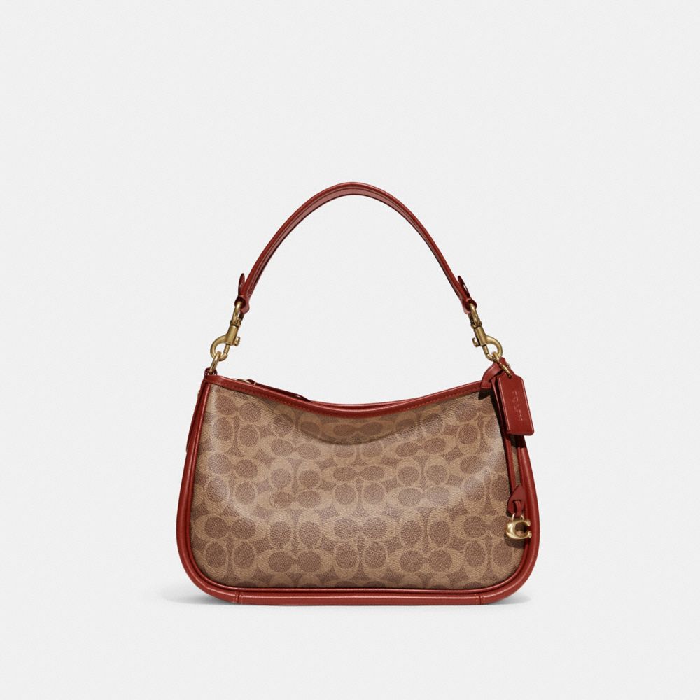 Coach Coated Canvas Signature Cary Shoulder Bag