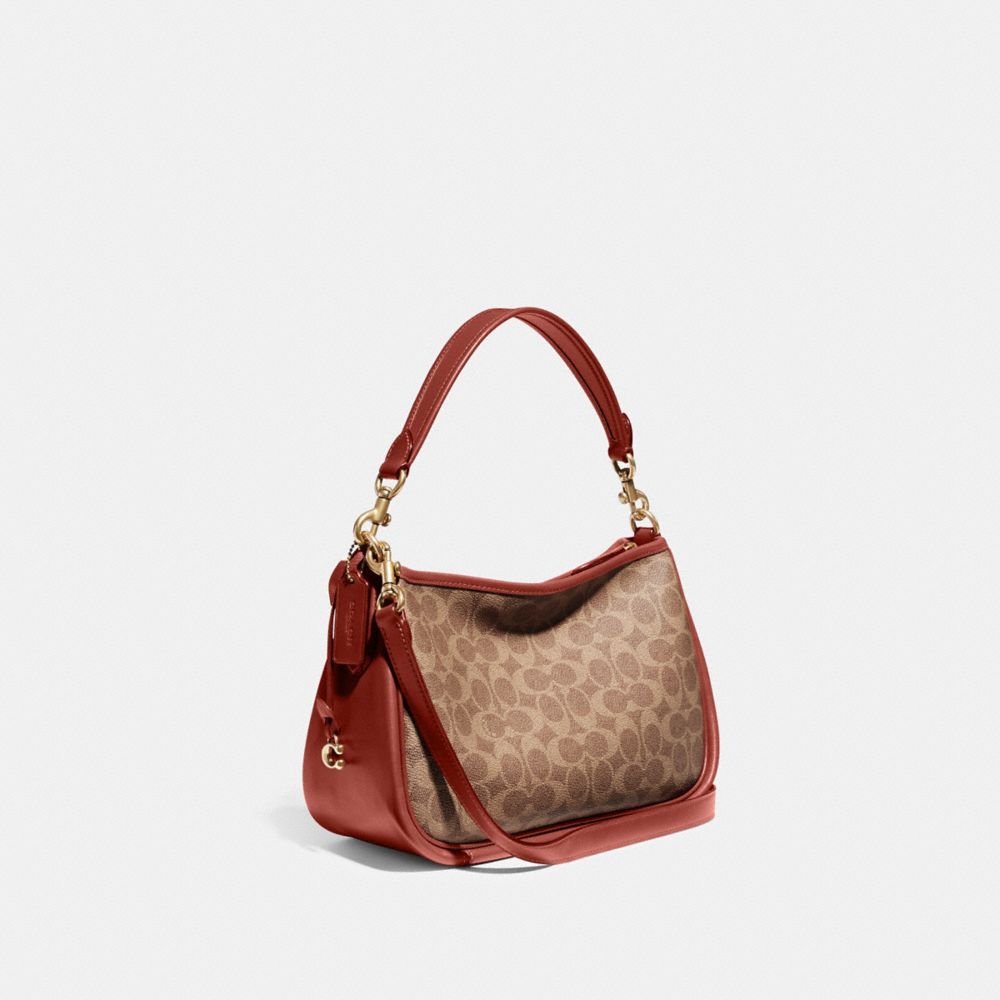 Coach Coated Canvas Signature Cary Shoulder Bag