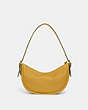 COACH®,LUNA SHOULDER BAG,Pebble Leather,Small,Brass/Yellow Gold,Back View