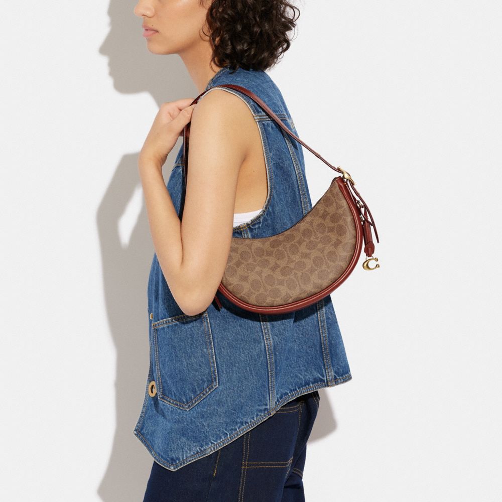 Luna Shoulder Bag In Signature Canvas