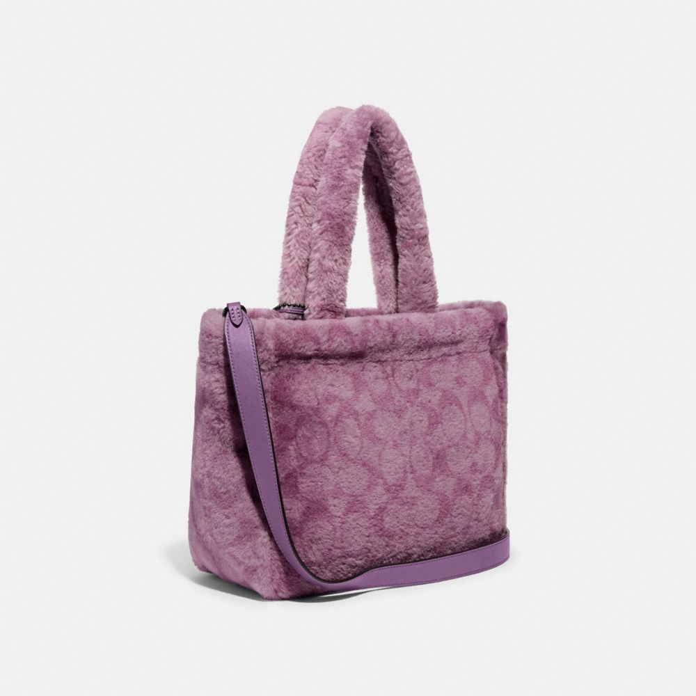 coach fuzzy tote bag