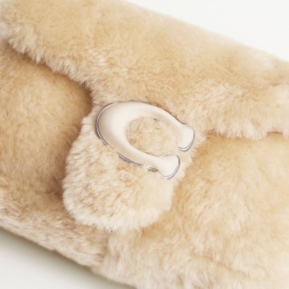 COACH®,Pillow Tabby Shoulder Bag 18 In Shearling,,Closer View