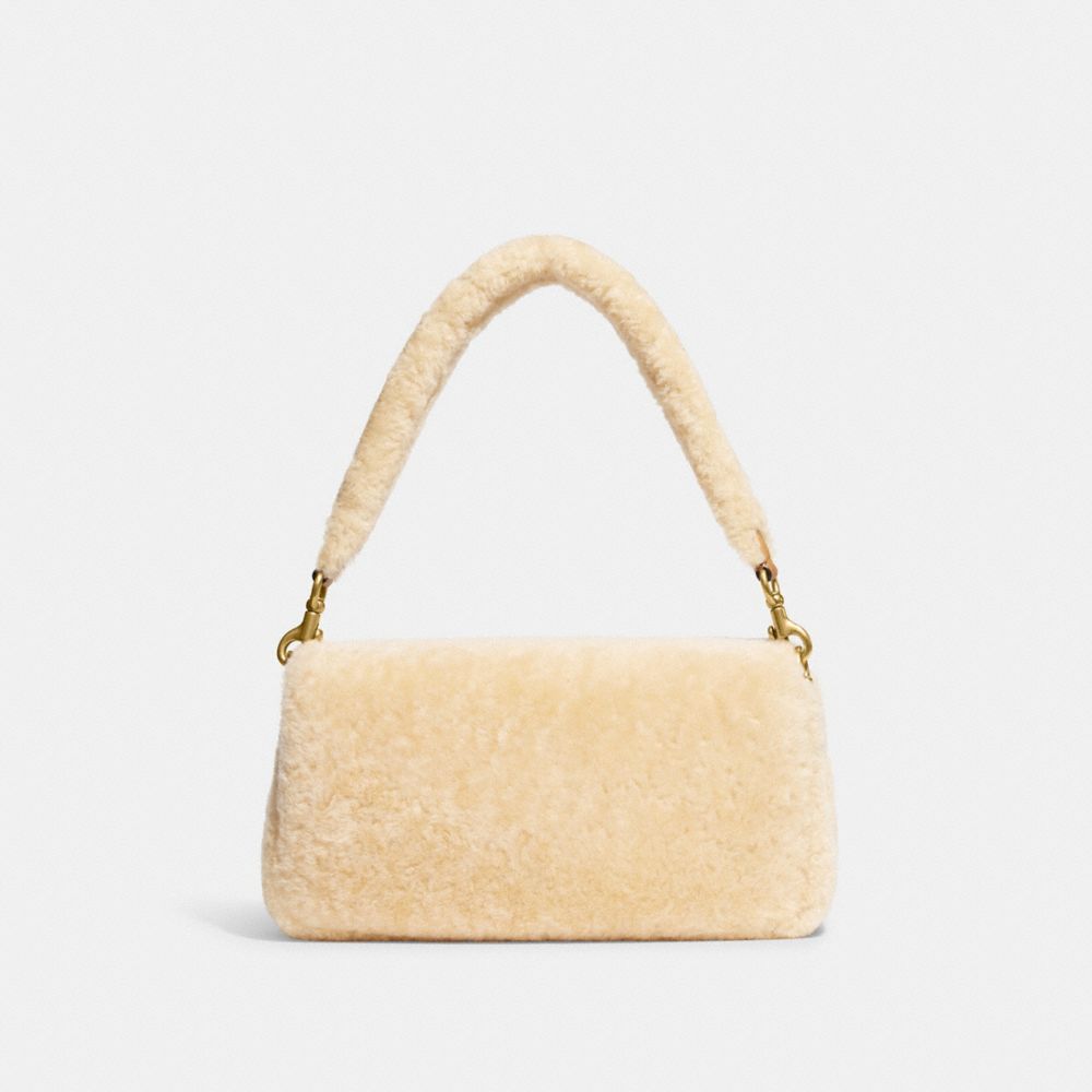 Coach Pillow Tabby 26 Shoulder Bag Shearling Warm Neutral in  Shearling/Smooth Leather with Gold-tone - US
