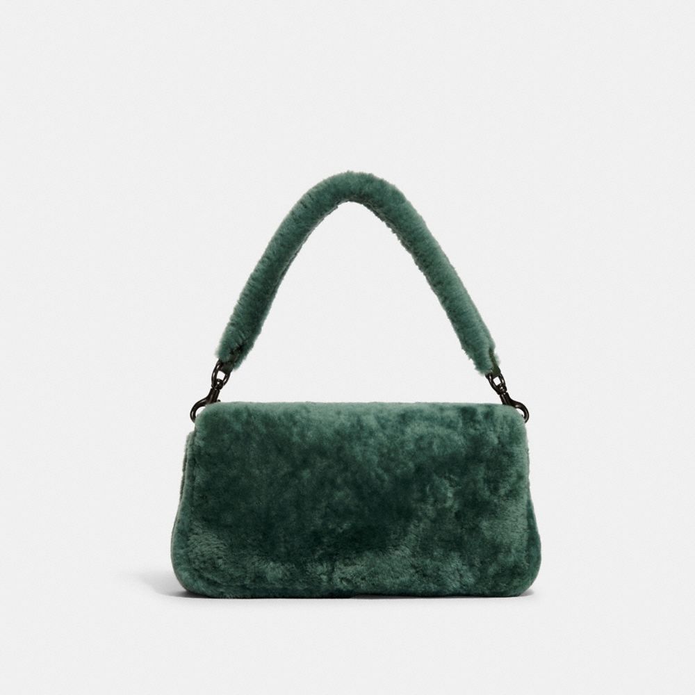COACH®,Pillow Tabby Shoulder Bag 26 In Shearling,,Back View