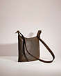 COACH®,VINTAGE SHOULDER SAC,Smooth Leather,Large,Gray,Angle View
