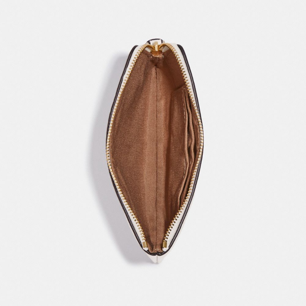 COACH®,Corner Zip Wristlet With Dancing Kitten,,Inside View,Top View