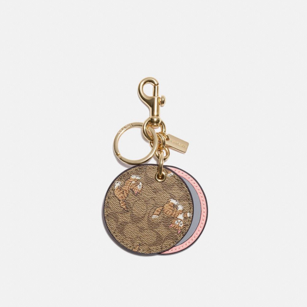 キーホルダー・キーリング Coach Mirror Bag Charm Key Fob C6945 COACH® Outlet | COACH® | Mirror Bag Charm In Signature
