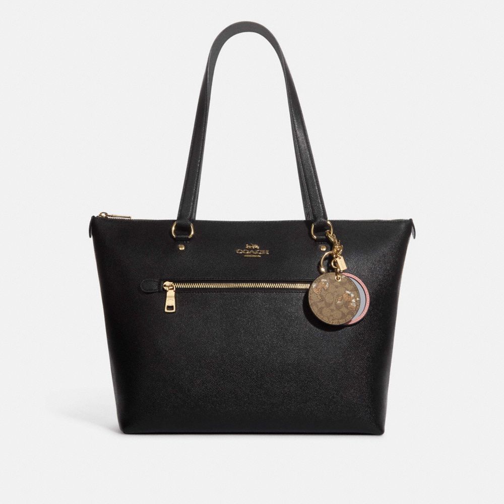 Mirror Bag Charm In Signature Canvas With Dancing Kitten Print