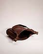 COACH®,VINTAGE SLIM DUFFLE SAC,Glovetanned Leather,Large,Brass/Brown,Inside View,Top View