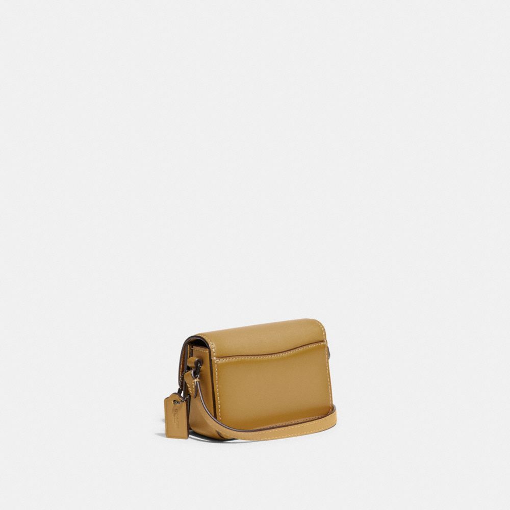 Woman YELLOW T Timeless Crossbody Bag in Leather Micro