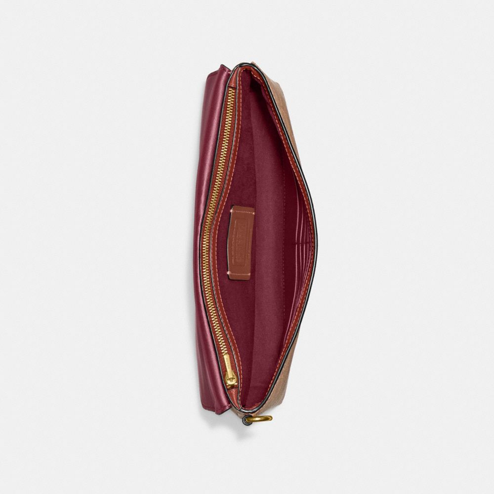 COACH®,Wyn Clutch In Colorblock Signature Canvas,,Inside View,Top View