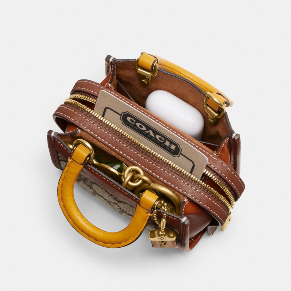 COACH®,Rogue Bag 12 In Signature Textile Jacquard,,Inside View, Top View