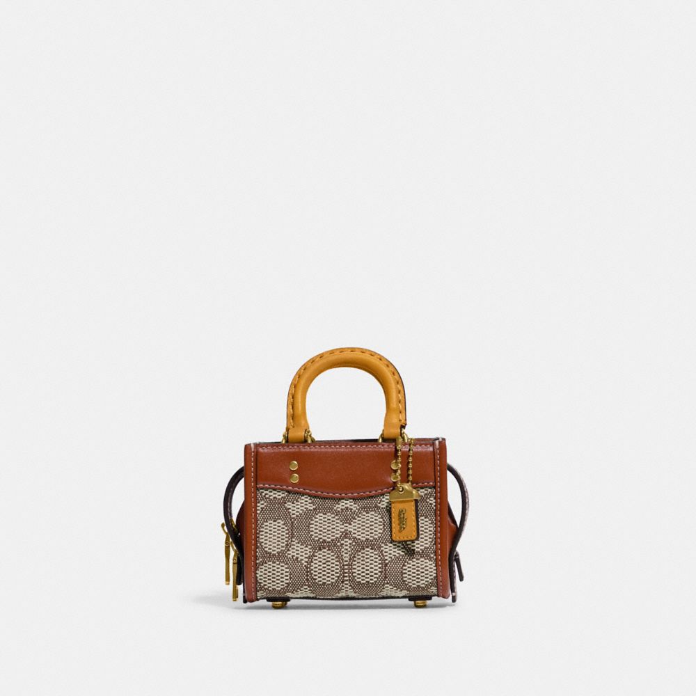 Coach Signature Textile Jacquard Micro Rogue - Cocoa Burnished Amb