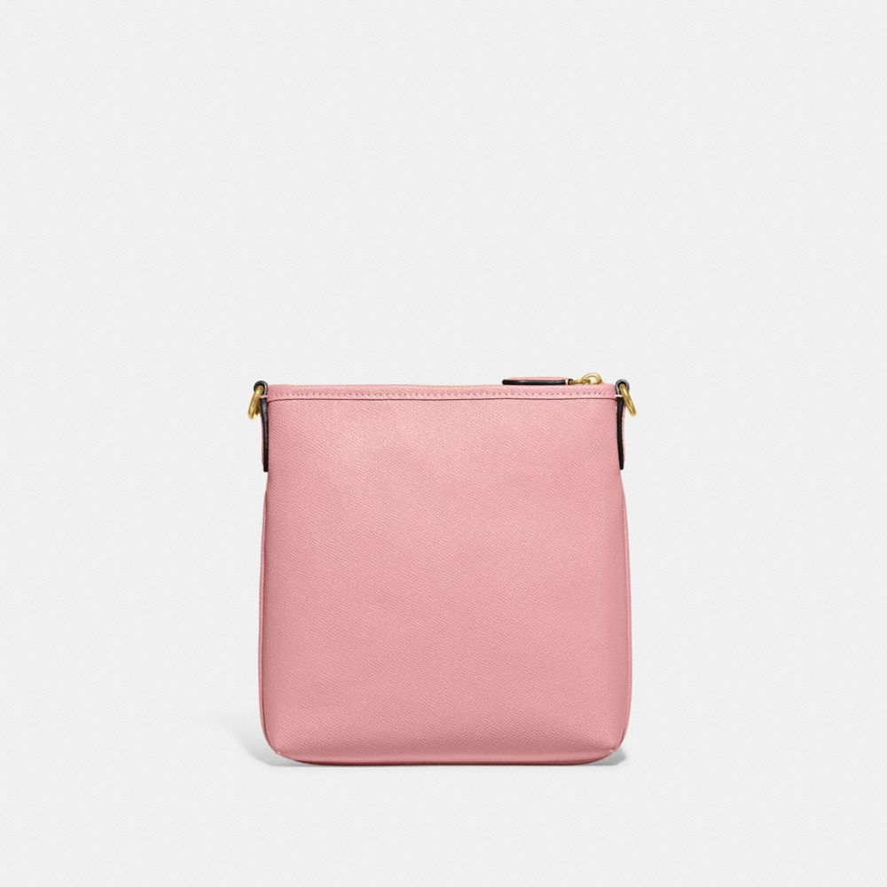 COACH®,Kitt Messenger Crossbody Bag,Leather,Crossbody,Logo,Metal,Pen Holder,Casual,,Back View