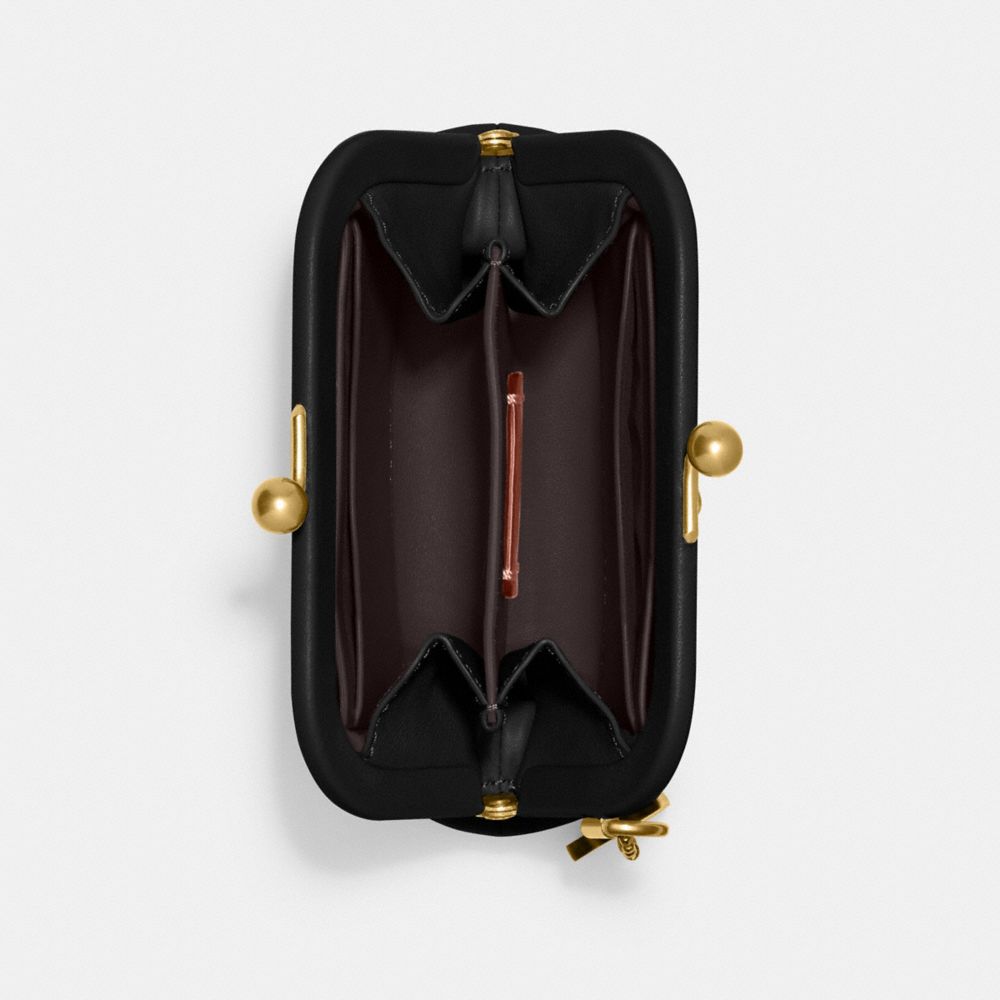 COACH®,キスロック コイン パース,コインケース/小銭入れ,ﾌﾞﾗｽ/ﾌﾞﾗｯｸ