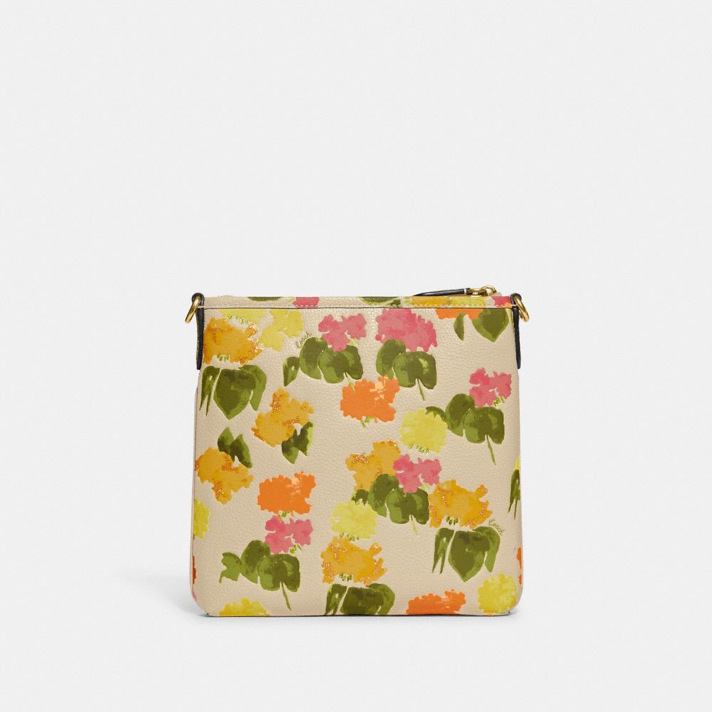 Kitt Messenger Crossbody Bag With Floral Print