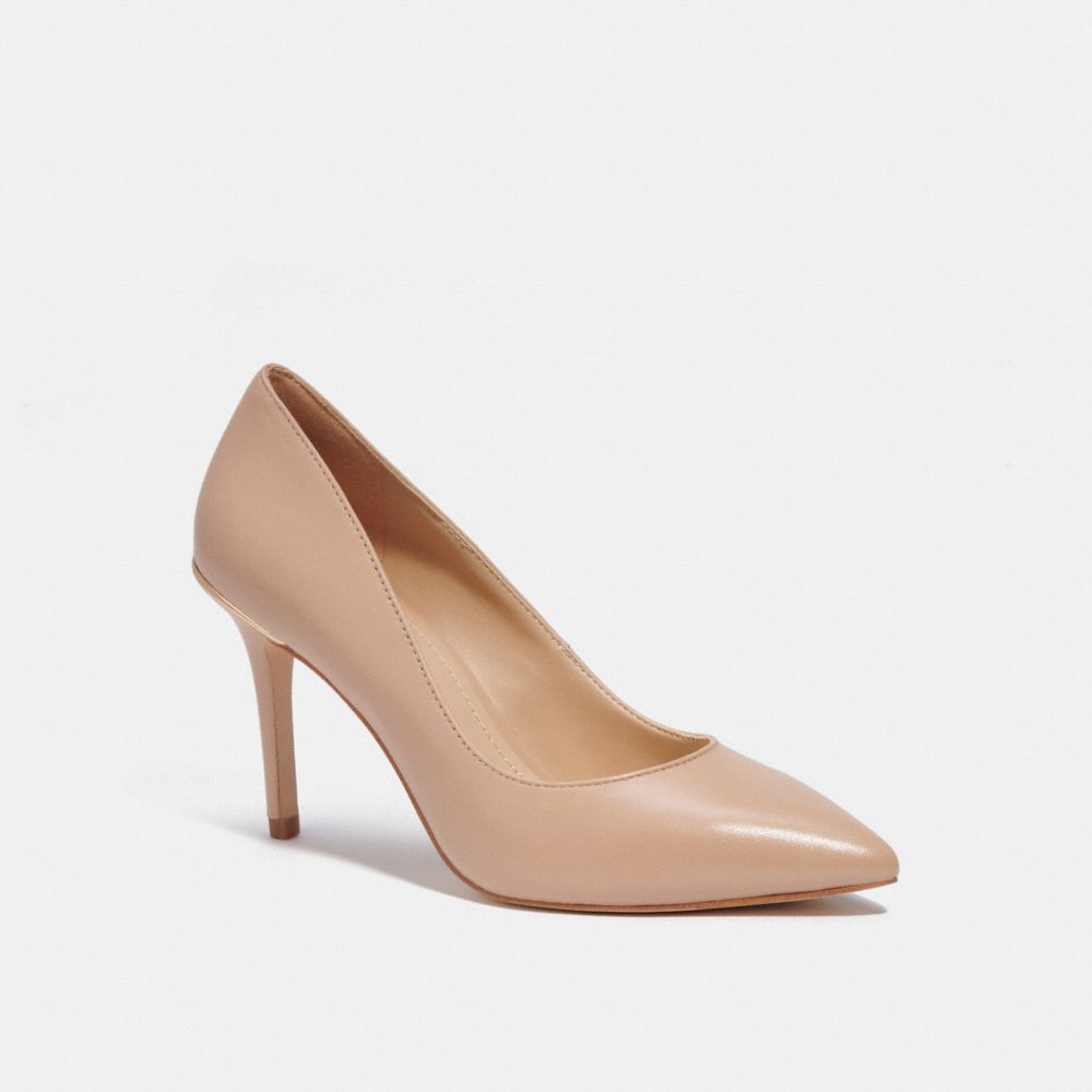 Coach store nude pumps