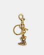 COACH®,CREATURES PUPPY BAG CHARM,Gold/Multi,Front View