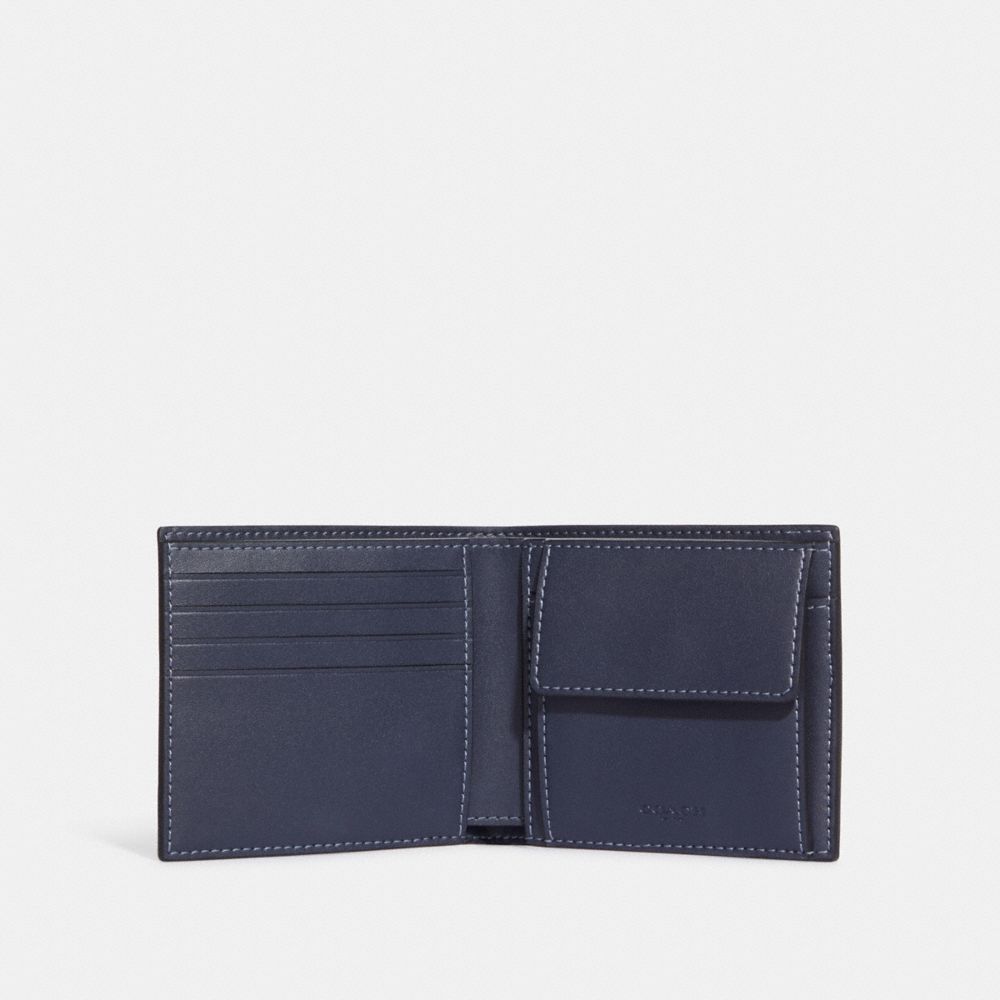 公式】コーチアウトレット | コイン ウォレット シグネチャー キャンバス ウィズ ヴァーシティ モチーフ