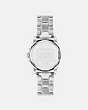 COACH®,GREYSON WATCH, 28MM,Stainless Steel,Stainless Steel,Back View