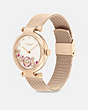 COACH®,CARY WATCH, 34MM,Rose Gold,Angle View