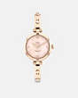 COACH®,CARY WATCH, 26MM,Carnation Gold,Front View