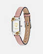 COACH®,MONTRE CADIE, 17,5 MM X 28,5 MM,Acier inoxydable,Rose fard rose,Angle View