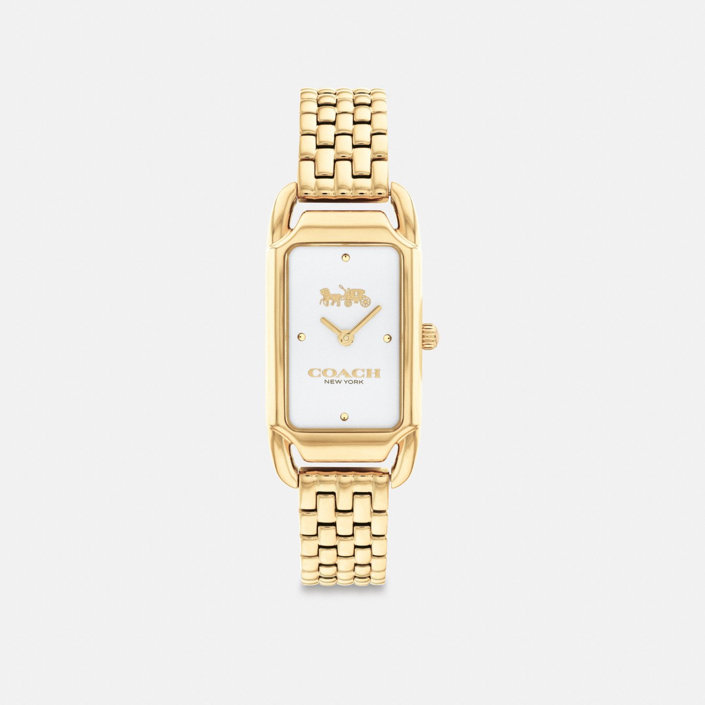 Женские часы Coach Cadie Watch, 20 Mm X 32.5 Mm, цвет: Золотой — фото 1