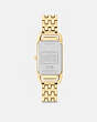COACH®,CADIE WATCH, 20MM X 32.5MM,Gold,Back View