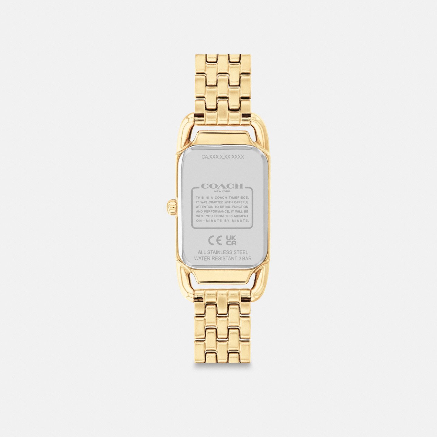 Женские часы Coach Cadie Watch, 20 Mm X 32.5 Mm, цвет: Золотой — фото 3