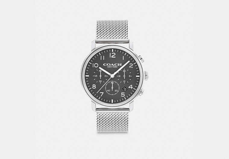 COACH®,HARRISON WATCH, 42MM,Stainless Steel,Stainless Steel,Front View