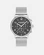 COACH®,HARRISON WATCH, 42MM,Stainless Steel,Stainless Steel,Front View