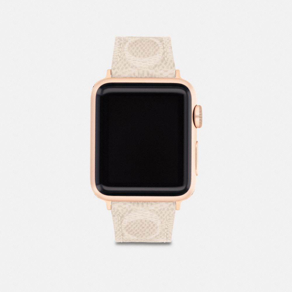 Coach Women's Apple Watch Signature Canvas Strap