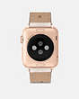 COACH®,APPLE WATCH® STRAP, 38MM AND 40MM,Signature Canvas,Sand,Back View