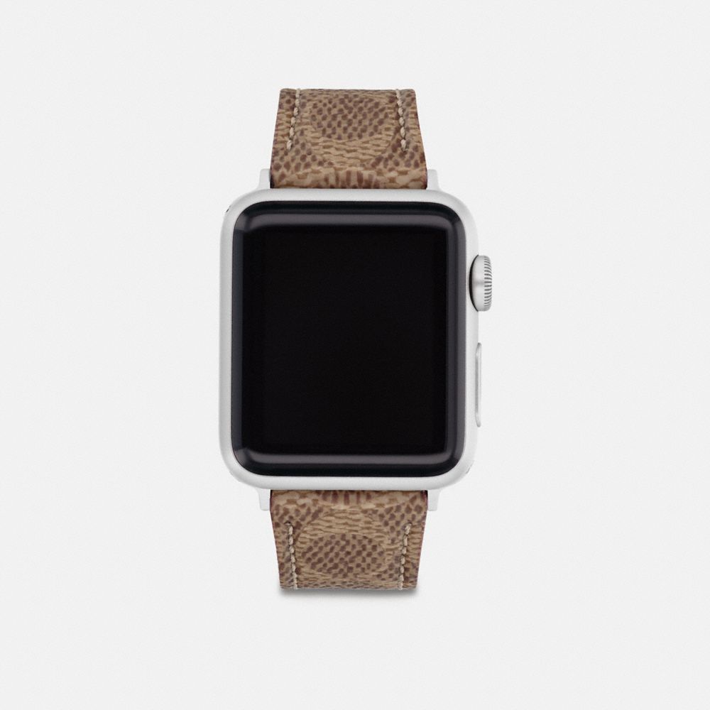 COACH®,BRACELET APPLE WATCH®, 38 MM ET 40 MM,Acier inoxydable,Bronzé,Front View