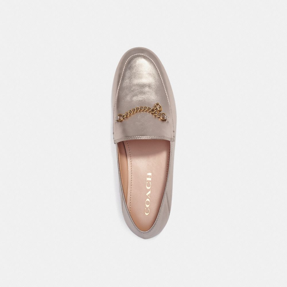 COACH®,HANNA LOAFER,Champagne,Inside View,Top View