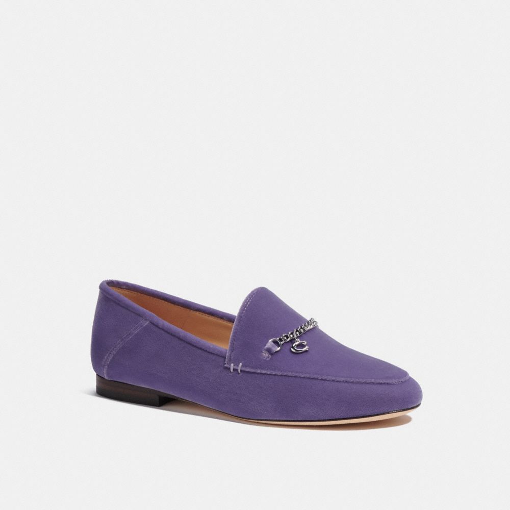 COACH®,HANNA LOAFER,Washed Plum,Front View