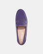 COACH®,HANNA LOAFER,Leather,Washed Plum,Inside View,Top View