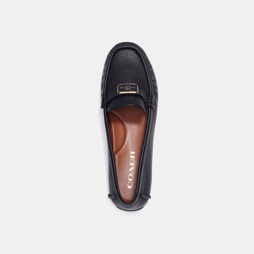 COACH®,CHAUSSURES DE CHAUFFEUR MONA,Cuir maroquiné,Noir,Inside View,Top View